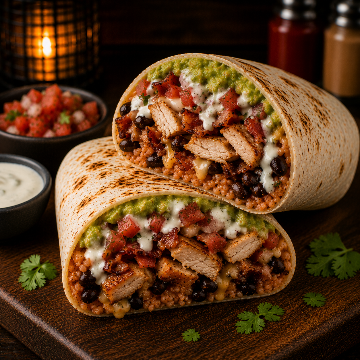 Chicken Bacon Ranch Burrito