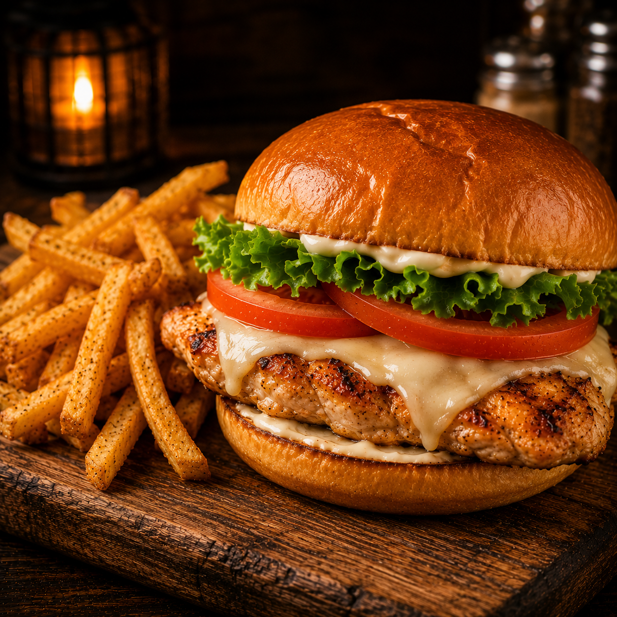 Chicken Sandwich with Cheese