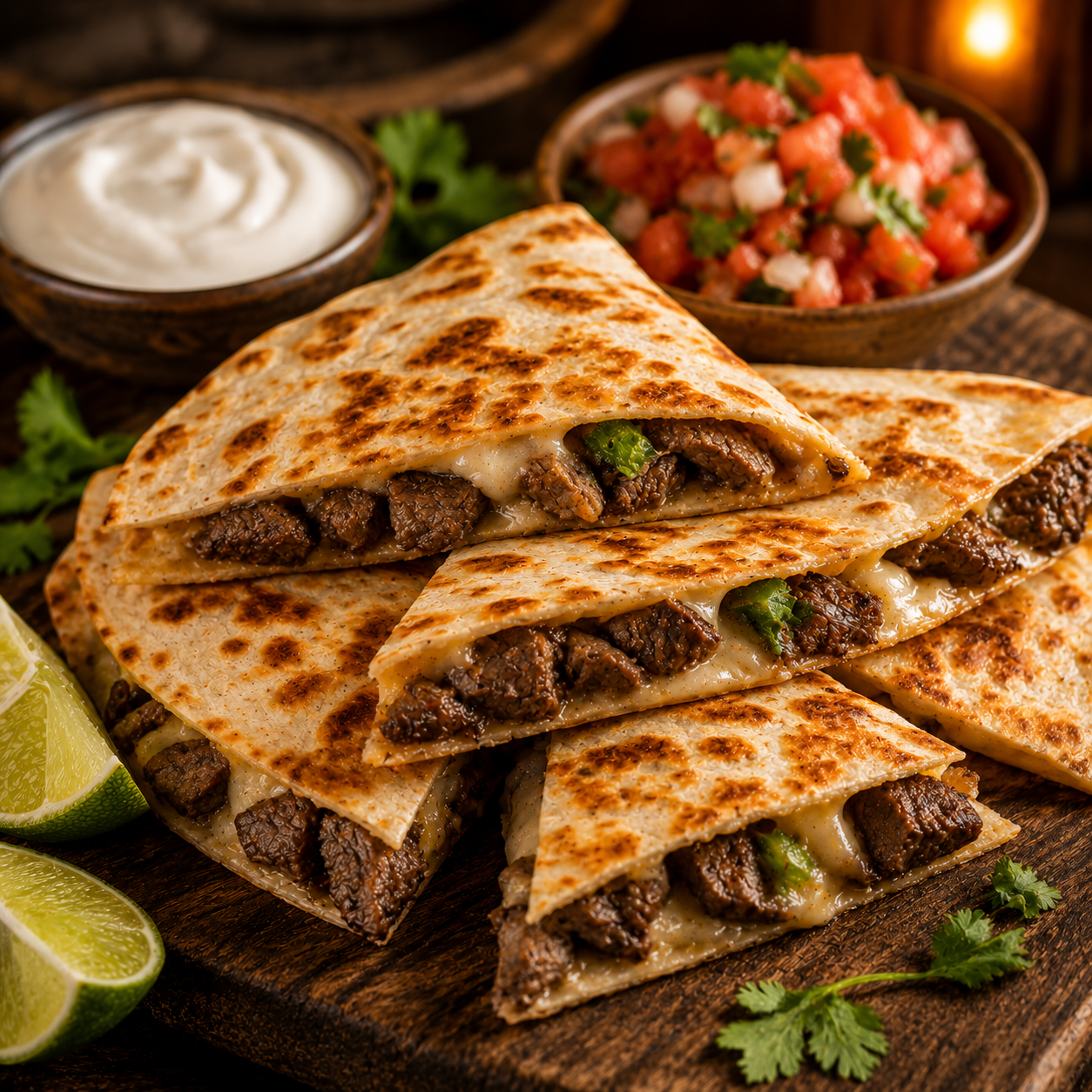Carne Asada, Chipotle Chicken or Shrimp Quesadilla